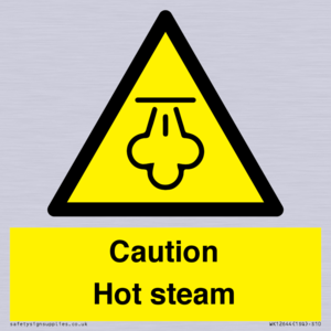 Caution Hot steam
